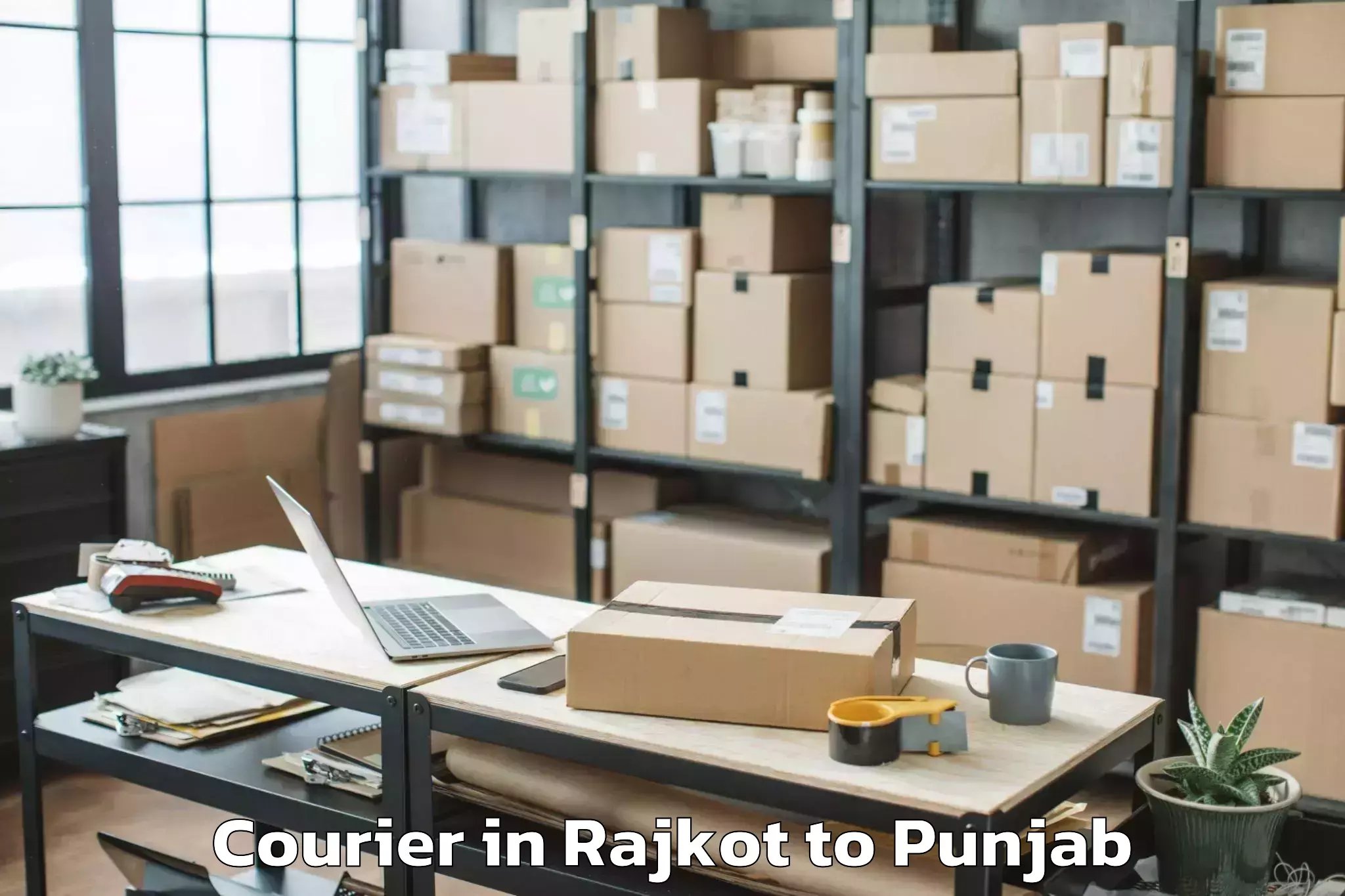 Trusted Rajkot to Guru Kashi University Talwandi Courier